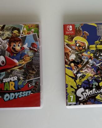 Lotto 2 Giochi Switch Mario Odyssey Splatoon 3