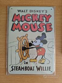 Targa metallo Disney 