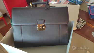 Borsa da lavoro in cuoio Pineider NUOVA