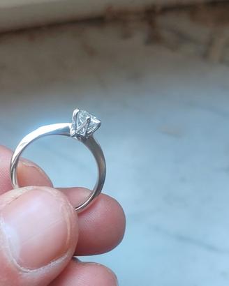 anello solitario Tiffany 6 punte diamante 0,5 ct