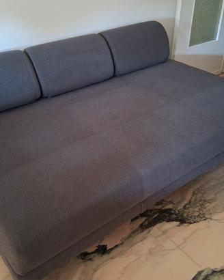 Divano letto IKEA grigio con contenitore