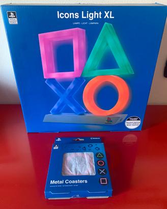 Paladone Lampada e sottobicchieri Sony PlayStation