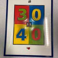 Cornice blu 30x40 cm