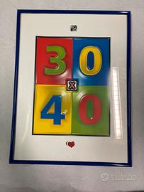 Cornice blu 30x40 cm