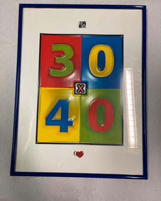 Cornice blu 30x40 cm