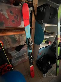 Vende sci doppia punta con scarponi