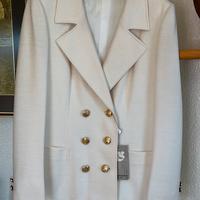 Giacca in lana con bottoni dorati 46