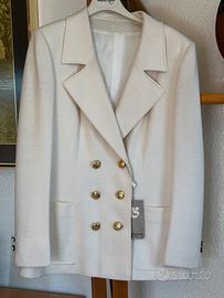 Giacca in lana con bottoni dorati 46