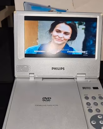 Lettore DVD Portatile Philips PET705 + Accessori e