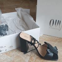 Sandali Ovye' in nappa nera nr. 37