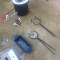 Forno fuzione di grandi dimensioni crogiolo 25kg