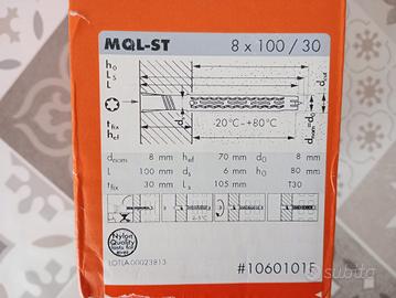 Tasselli per finestre 8x100/30 marca Mungo