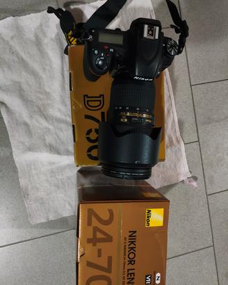 Nikon D750 con obiettivo 24/70 F2.8 VR