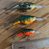 Lotto 3x Rapala Jointed Shad Rap