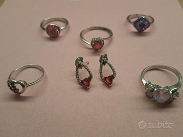 Anelli/orecchini in argento varie misure 