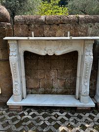 CAMINETTO MARMO BIANCO