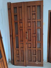Porta ingresso in legno 2 ante diverse