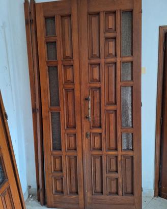 Porta ingresso in legno 2 ante diverse