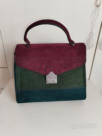 borsa trevoliri, bordeaux, verde, blu