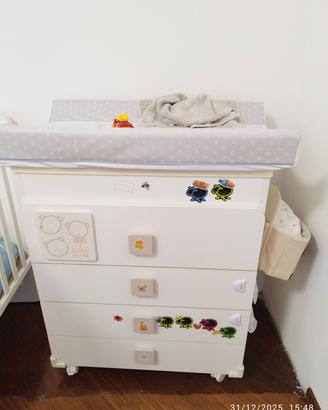 camera da letto bimbi (fasciatoio+lettino+letto)