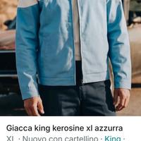 giubbotto king kerosine xl azzurro