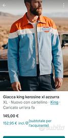 giubbotto king kerosine xl azzurro