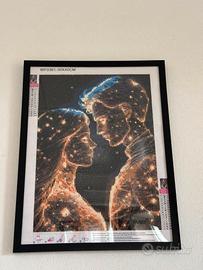 Quadro Sagome Coppia Innamorati