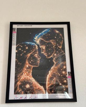 Quadro Sagome Coppia Innamorati
