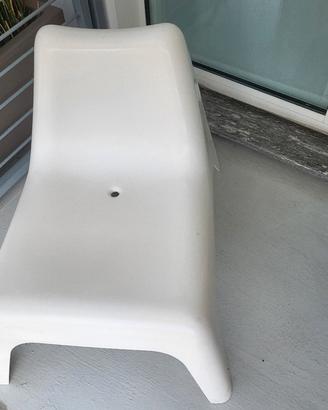 sedia ikea esterno bianco