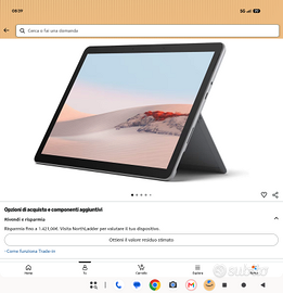 Microsoft Surface Go 2 con Intel Pentium Gold