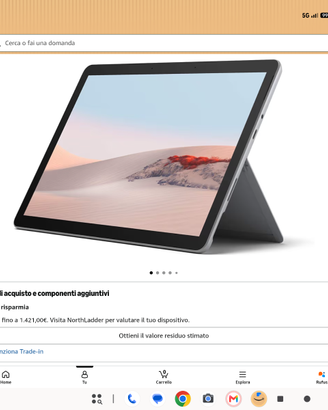 Microsoft Surface Go 2 con Intel Pentium Gold
