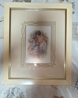 Quadro Enrico Felisari - Donna alla toilette