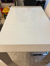 Tavolo Wood allungabile in vetro  mondoconvenienza