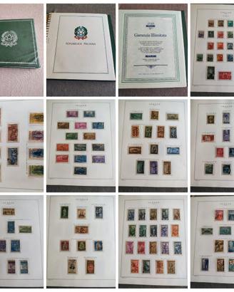 Collezione francobolli REP. ITA. 1945 - 1974
