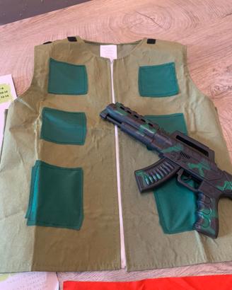 Costume Carnevale soldato bimbo 10‑12 anni