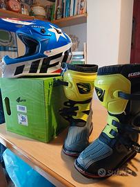 Stivali + Casco motocross