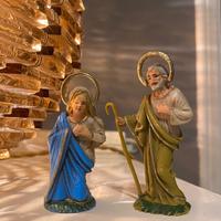 Statuine presepe Nardi rare in plastica anni 70