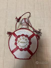 Fiaschetta vintage in pelle