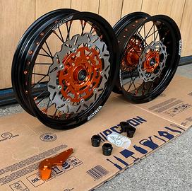 kit cerchi motard 17 falco ktm exc sx smr