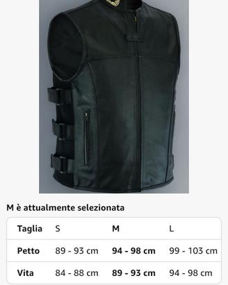 Gilet pelle 