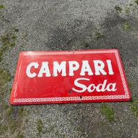 Insegna smaltata Campari Soda 1950/60