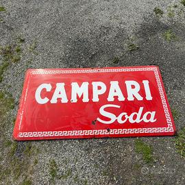 Insegna smaltata Campari Soda 1950/60