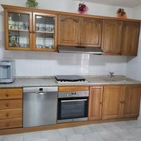 Cucina completa legno rovere massello
