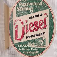 Insegna metallo DIESEL da muro