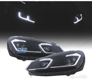 FARI VOLKSWAGEN VW GOLF 6 08-13 LOOK ARGENTO GOLF 