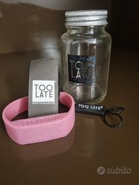 Orologio rosa glitter Too Late NUOVO