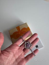 Thun, bracciale artigianale con fiore in ceramica