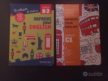 Set 2 libri "Improve your english B2-C1"