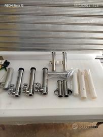 accessori nautica portacanna inox