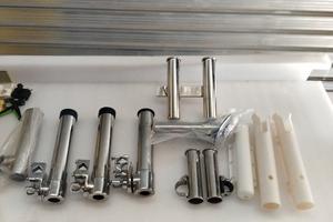 accessori nautica portacanna inox